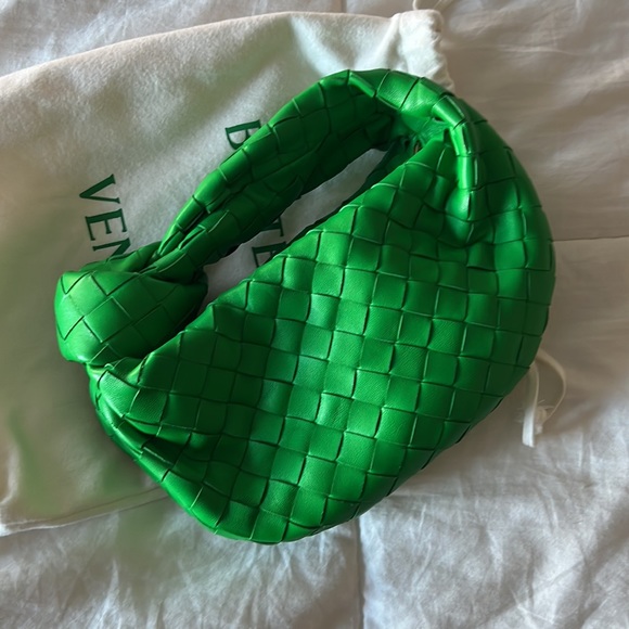 Like New Auth Bottega Veneta Jodie Mini Knotted Intrecciato Leather Tote Bag - Picture 6 of 11